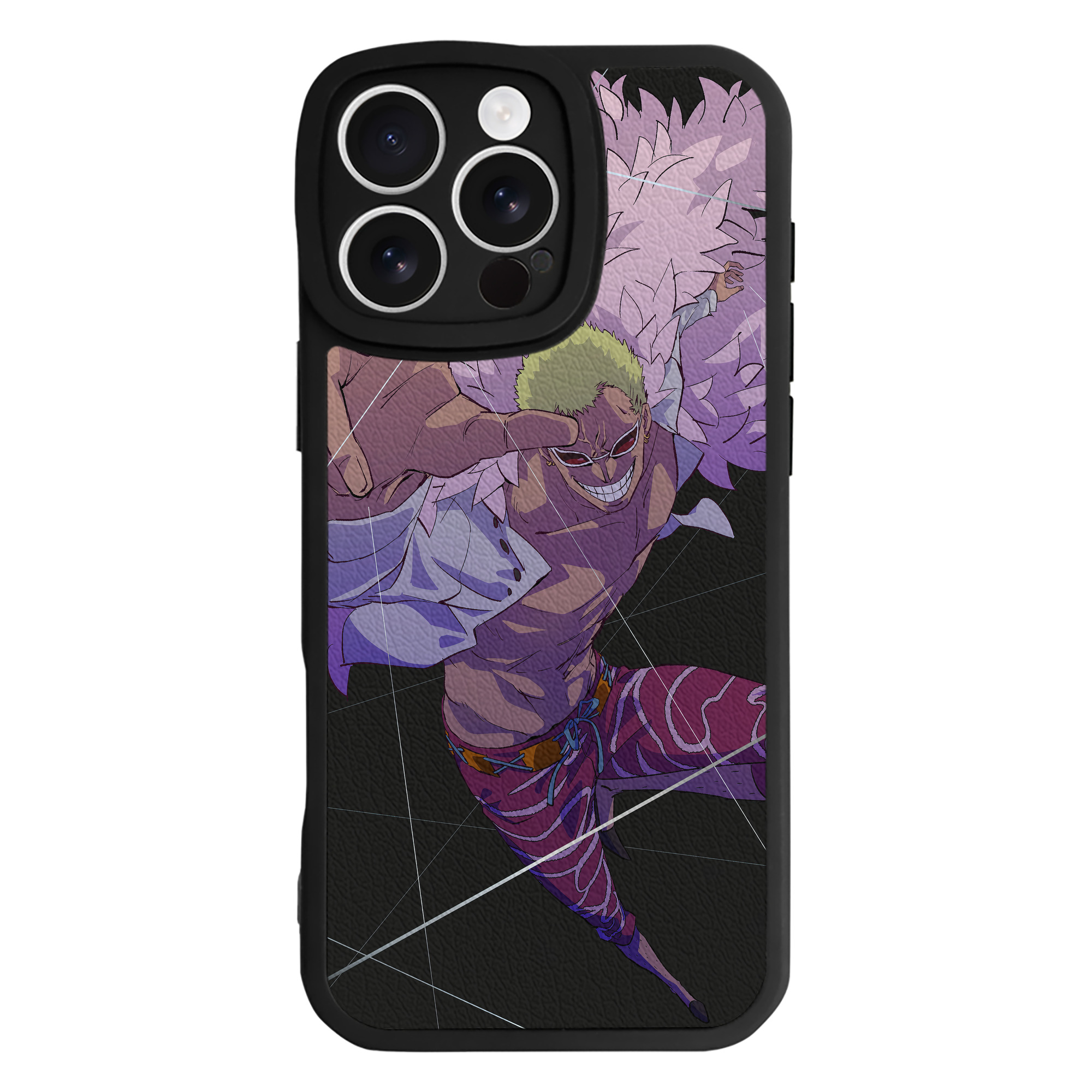 （画像用） ワンピース ONE PIECE 【iPhone 16シリーズ対応】シリコンスマホケース（レザー調） 材質：シリコン